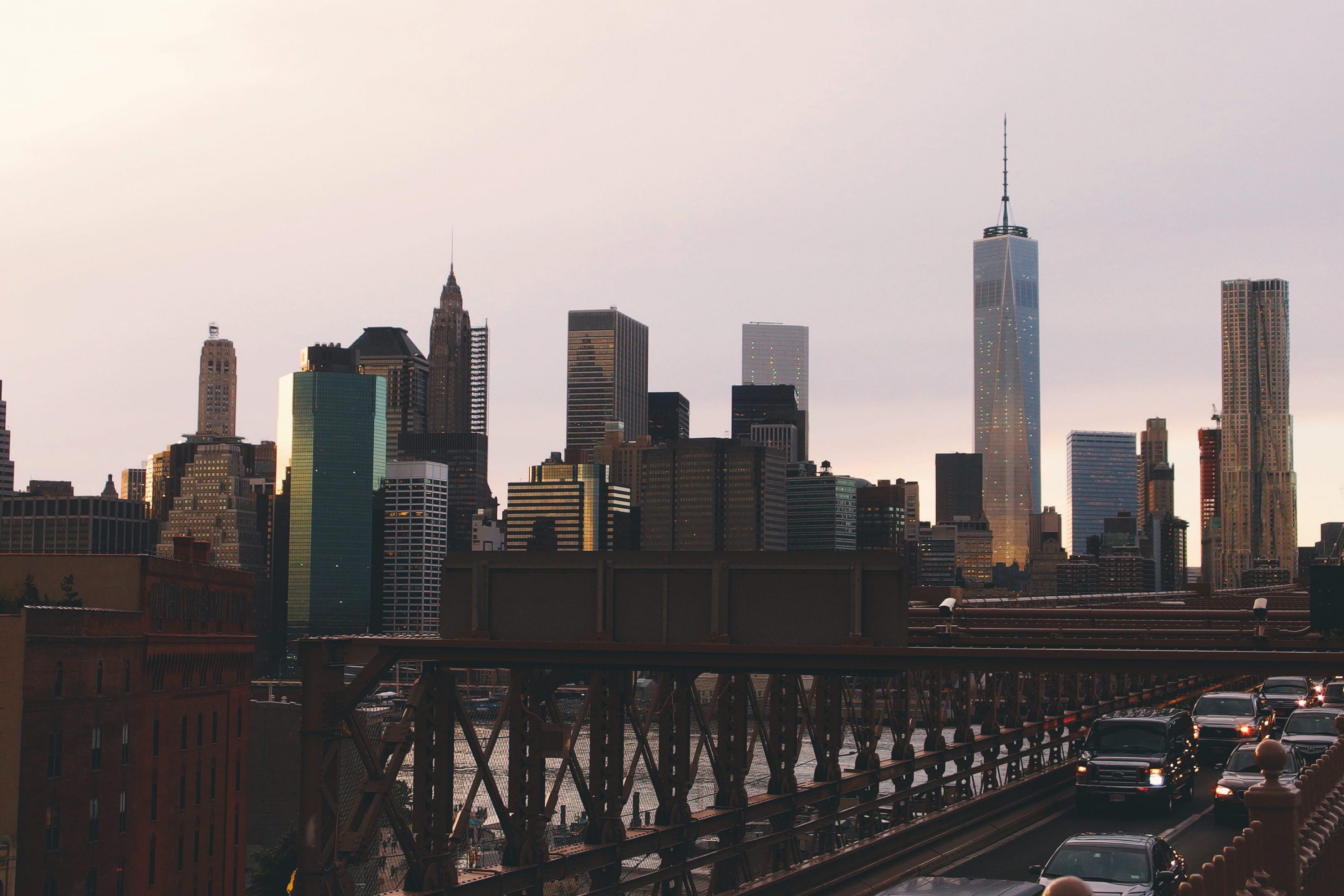 New York bridge skyline