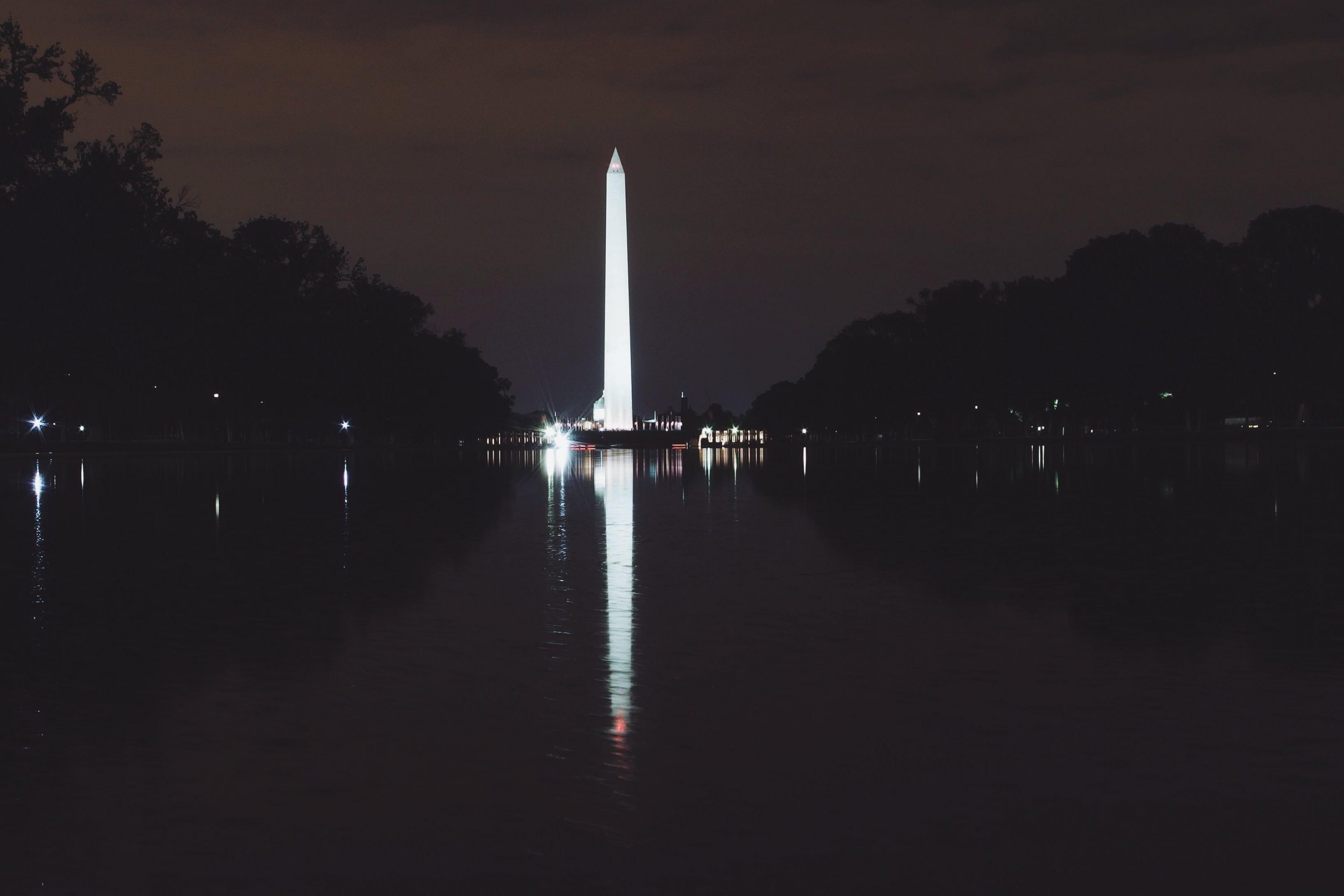 Washington DC reflection night
